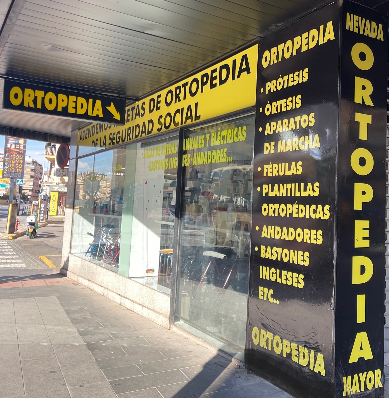 Grupo Ortopedia Mayor fachada de Ortopedia Nevada